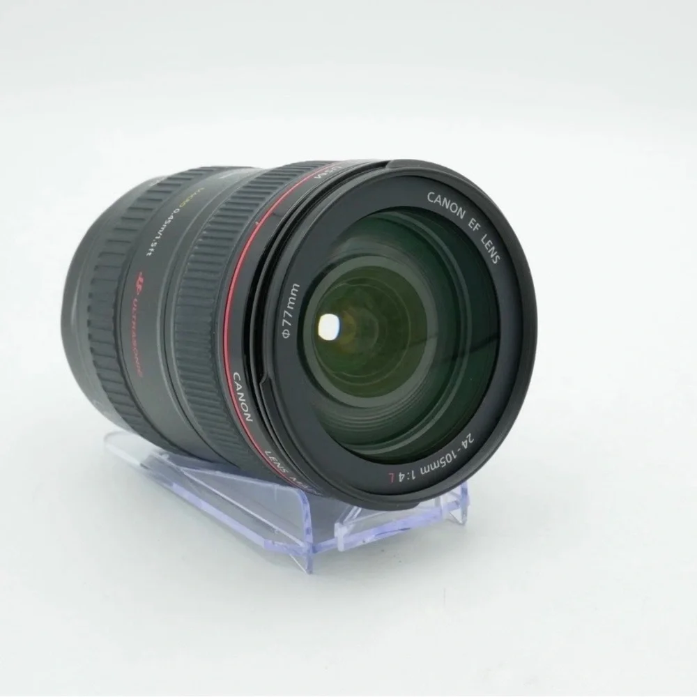 Canon EF 24-105mm F4 L IS I USM Black Camera Lens with Lens Hood
